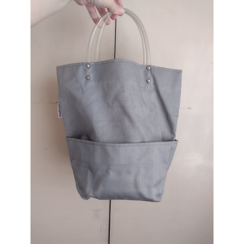 Knoll Textiles Industrial Tote Bag Bucket Grey Pockets Beach Craft Waterproof